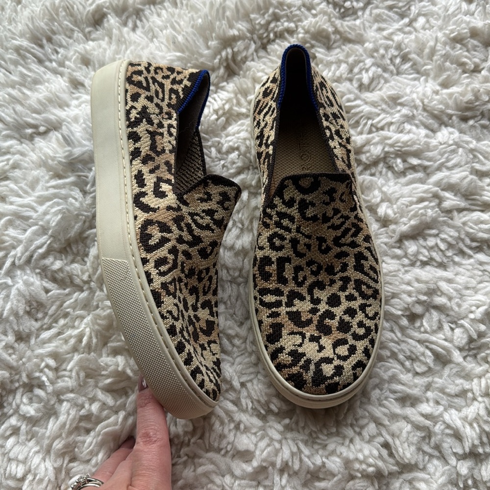 Rothy’s Leopard‎ Print Slip Ons